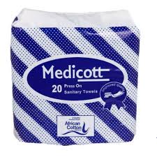 Medicott Press On Feminine Towels 10 Pieces